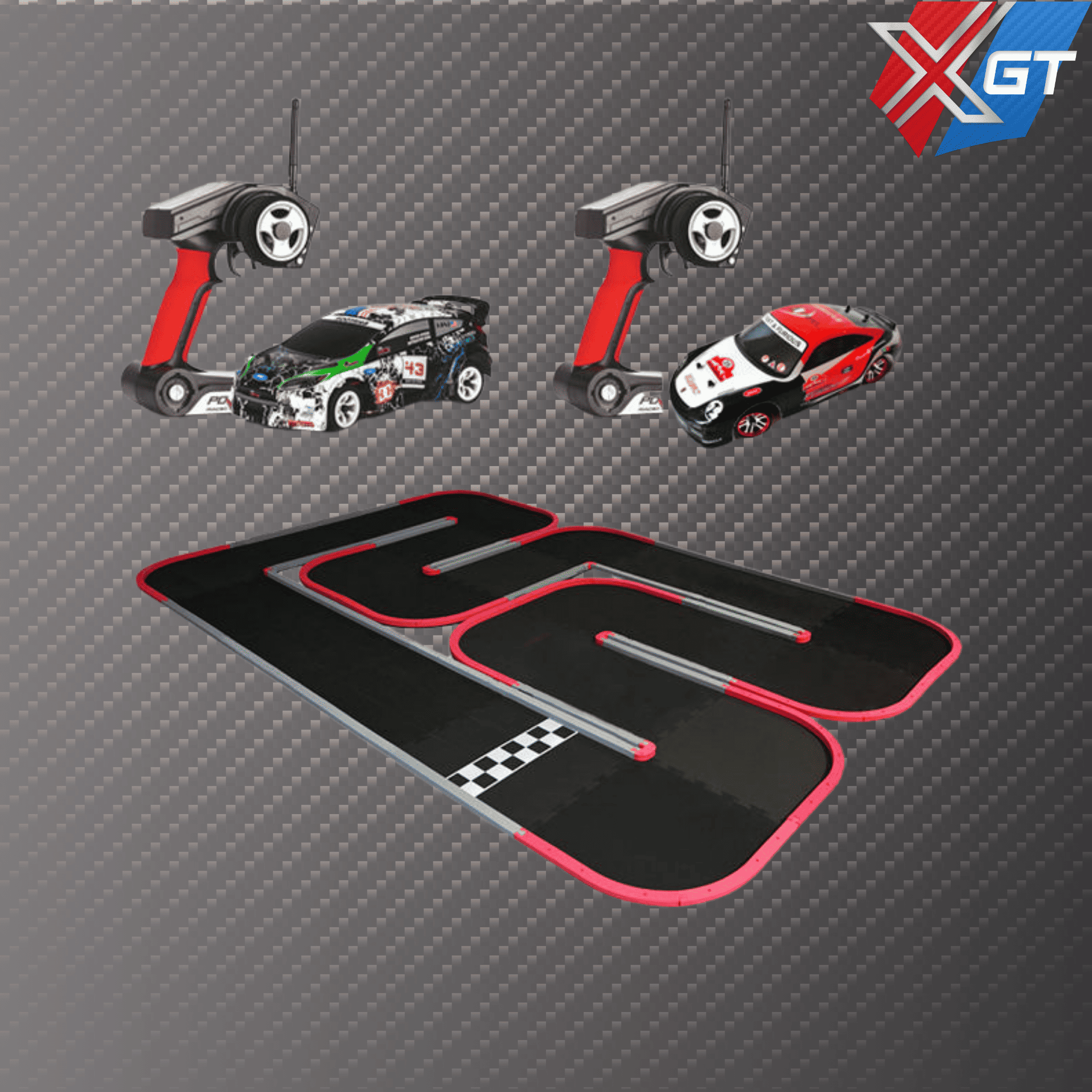 1/28 4WD Drift RC Car, Remote Control Metal Aluminium Chassis Radio Control Toy with USB Cable Included