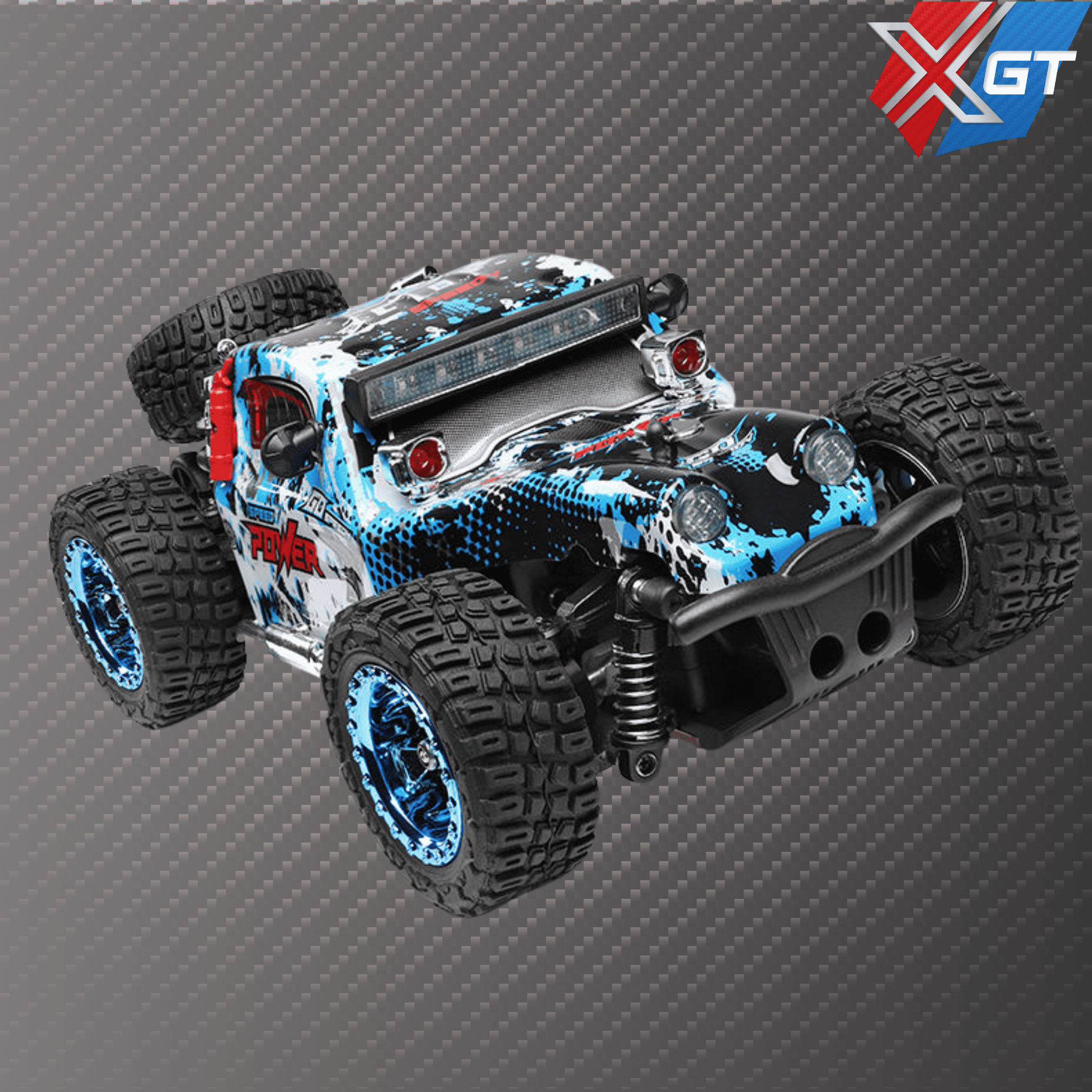1/28 Scale 4WD High Speed RC Car With LED Lights 2.4G Radio Remote Control Car Off-Road Drift Monster Model Trucks for Kids