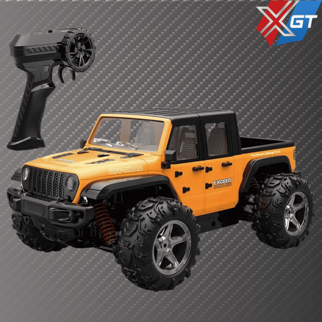 1/20 Scale 4WD RC Pickup Truck SUV Car Off Road with Shock Absorber Water Resistant 2.4GHz Remote Control for Outdoor Fun