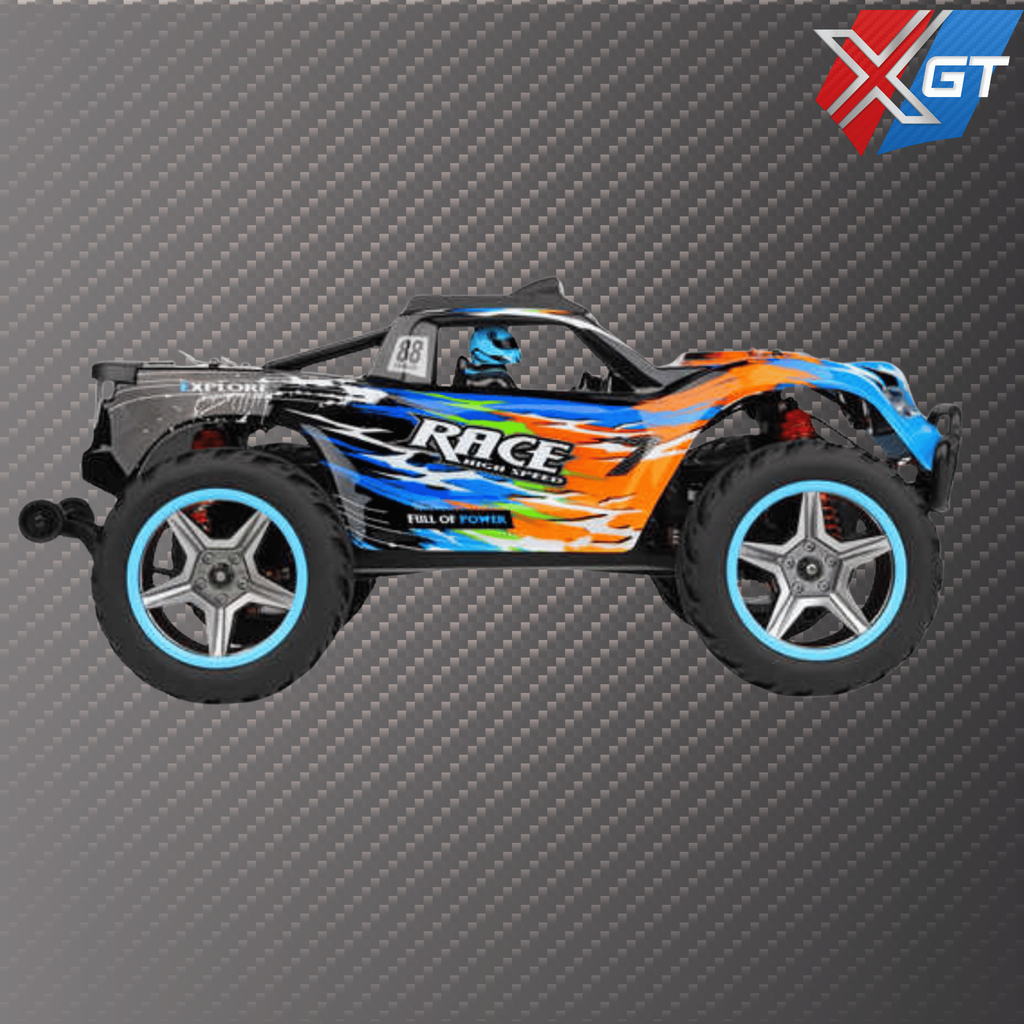 1/10 RC Car 2.4G 4WD 55KM/H High Brushless 2 CH Hobby Grade RC Car for Boys