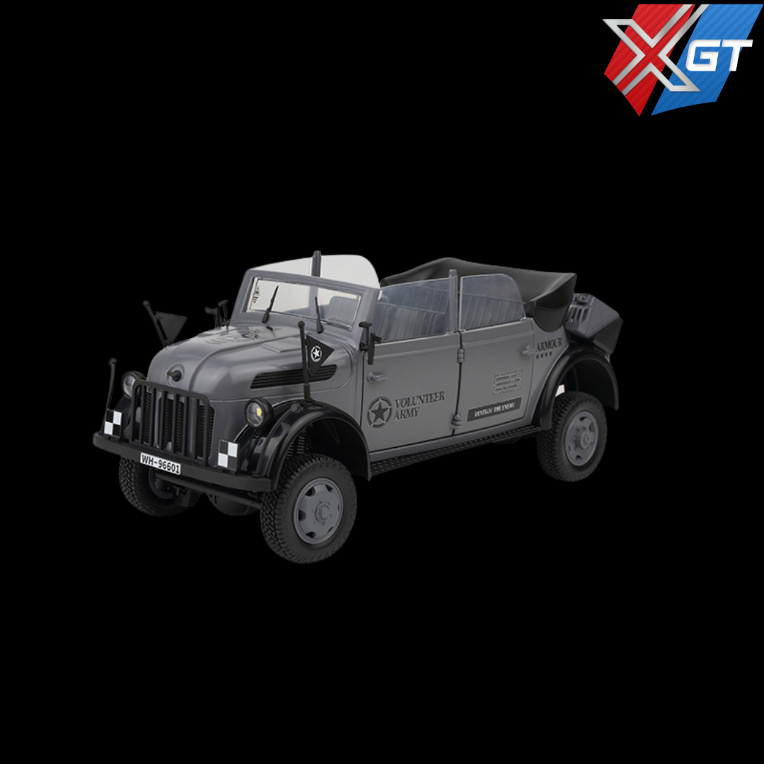 1/18 2.4G 4WD RC Car Command Vehicle LED Light Simulated Sound Smoke Crawler Off-Road Climbing Truck RTR Full