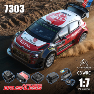 1:7 Hyper Go Professinal 4WD RC Rally Car 60KM/H Brushless WRC Citroen C3 Remote Control Drift Car 2.4Ghz 4X4 RTR