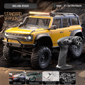1/16 Scale Remote Control Off Road Racing Car with Cruise Control High Speed Climbing RC Crawler