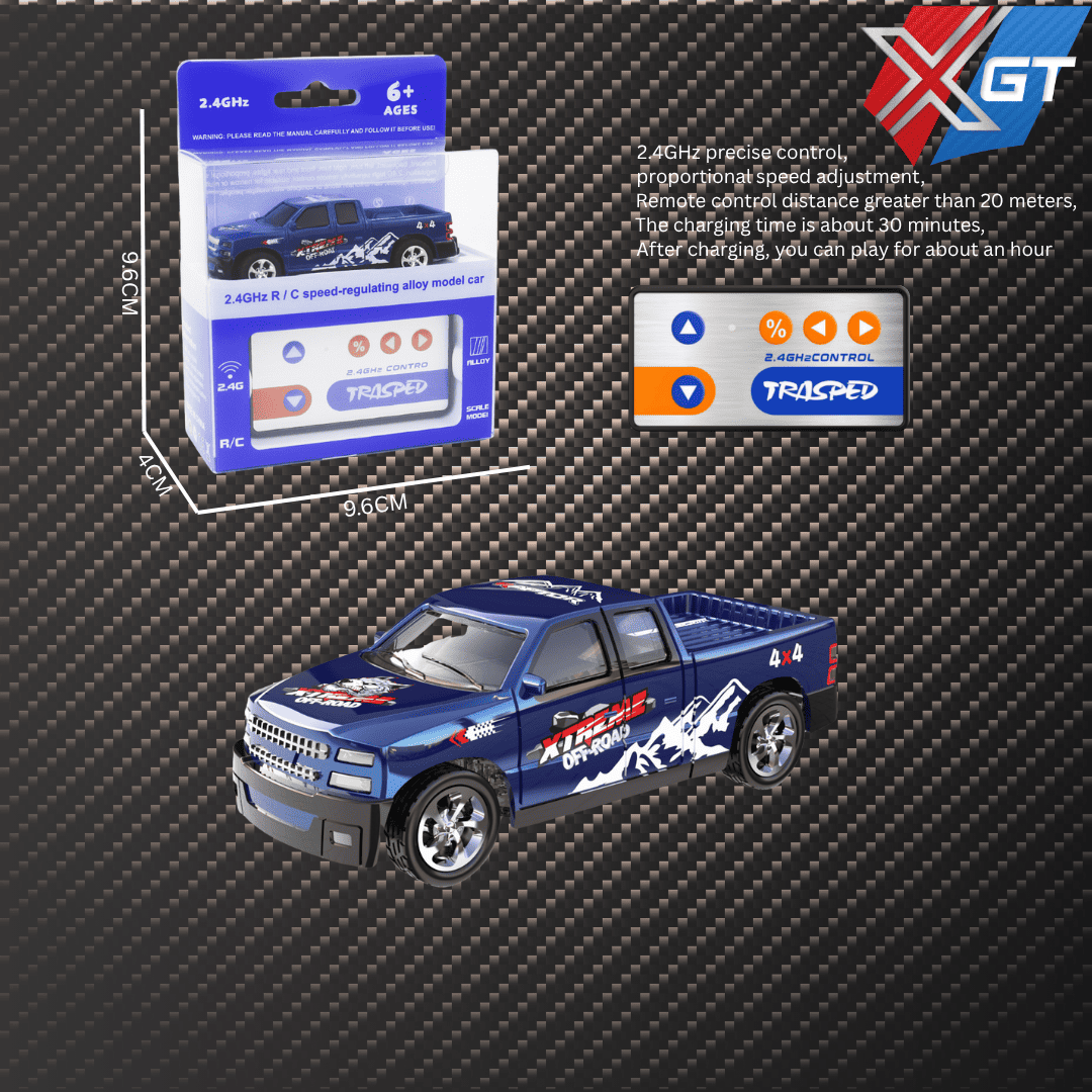 1:64 Scale 2.4G Portable Mini RC 4CH Metal Mini Alloy Die-cast Remote Control Rc Drift Car