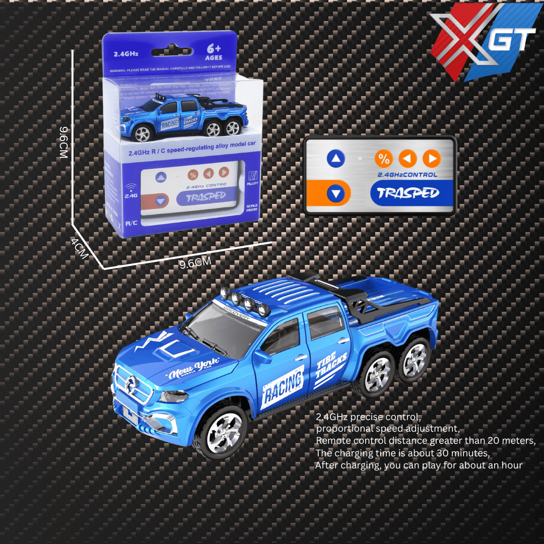 1:64 Scale 2.4G Portable Mini RC 4CH Metal Mini Alloy Die-cast Remote Control Rc Drift Car