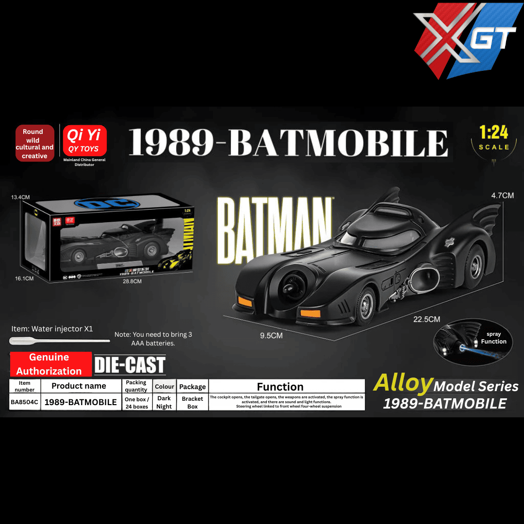 1/18 Officially Licensed Classic Movie Sports Car Alloy Die-Cast Toy - Collectible Model Racing Car Display for Birthday Gifts