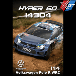 1/14 Hyper Go 4WD 45-55KM/H High Speed Car Brushless Volkswagen Polo R  Official Licensed WRC Independent ESC Simulation Model RTR