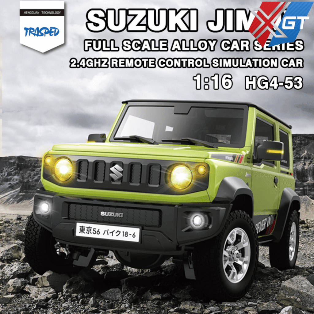 1/16 RC Off-Road Car 4WD Jimny 2.4G Electric Remote Control SUV Model with Light Rock Crawler Cars for Boys