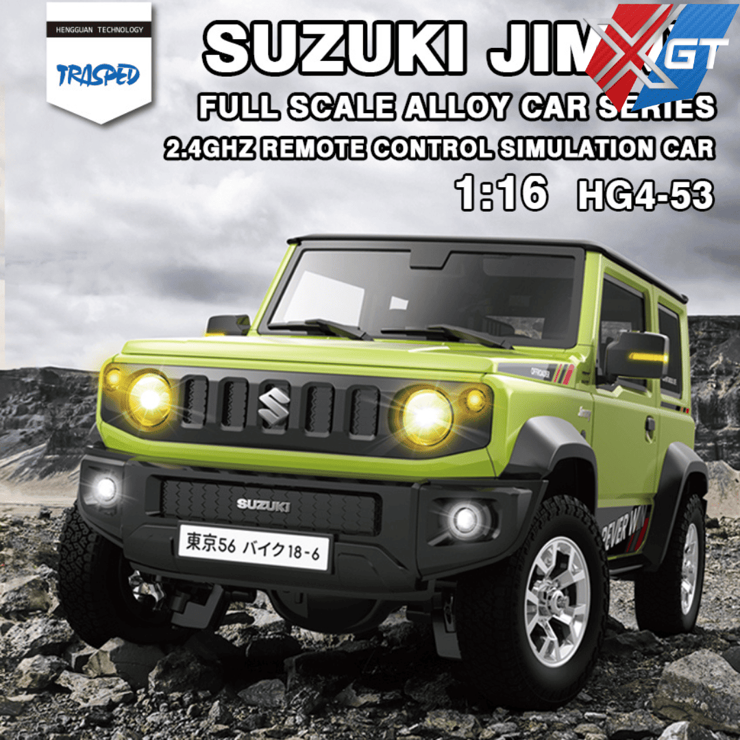 1/16 RC Off-Road Car 4WD Jimny 2.4G Electric Remote Control SUV Model with Light Rock Crawler Cars for Boys