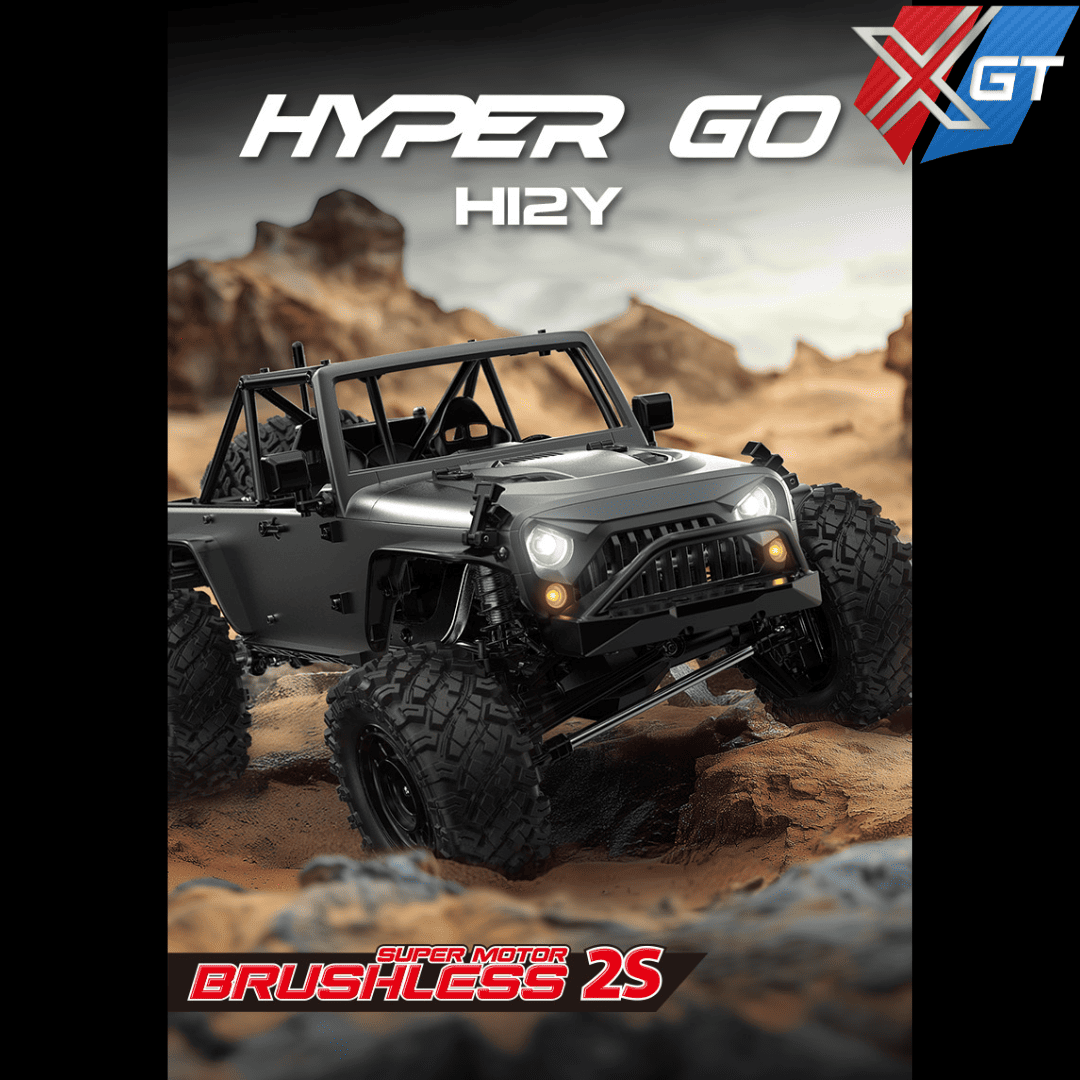 1/12 Hyper Go 4WD New Rc Car Brushless Motor Metal Accessories Climbing Off-road Monster Truck App Controlled 45A ESC