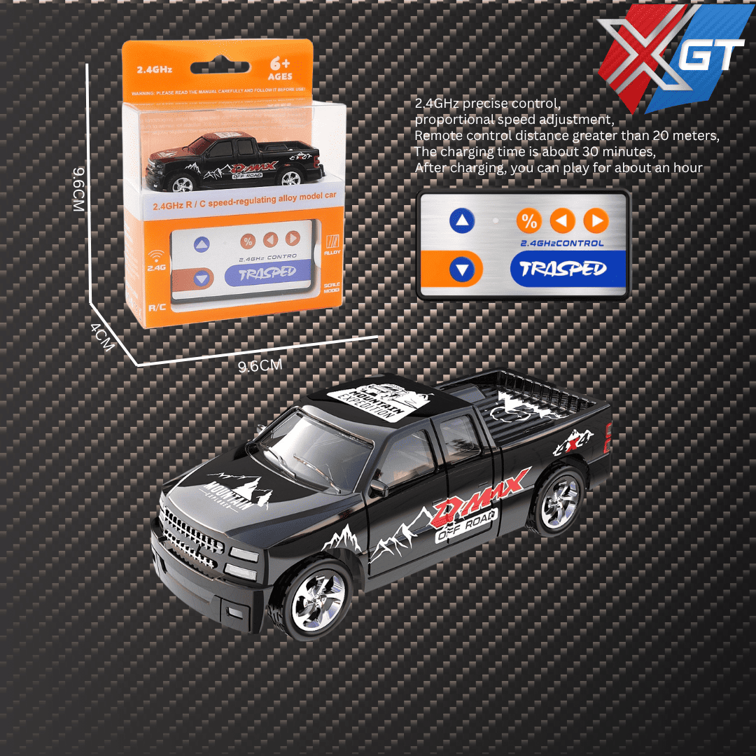 1:64 Scale 2.4G Portable Mini RC 4CH Metal Mini Alloy Die-cast Remote Control Rc Drift Car