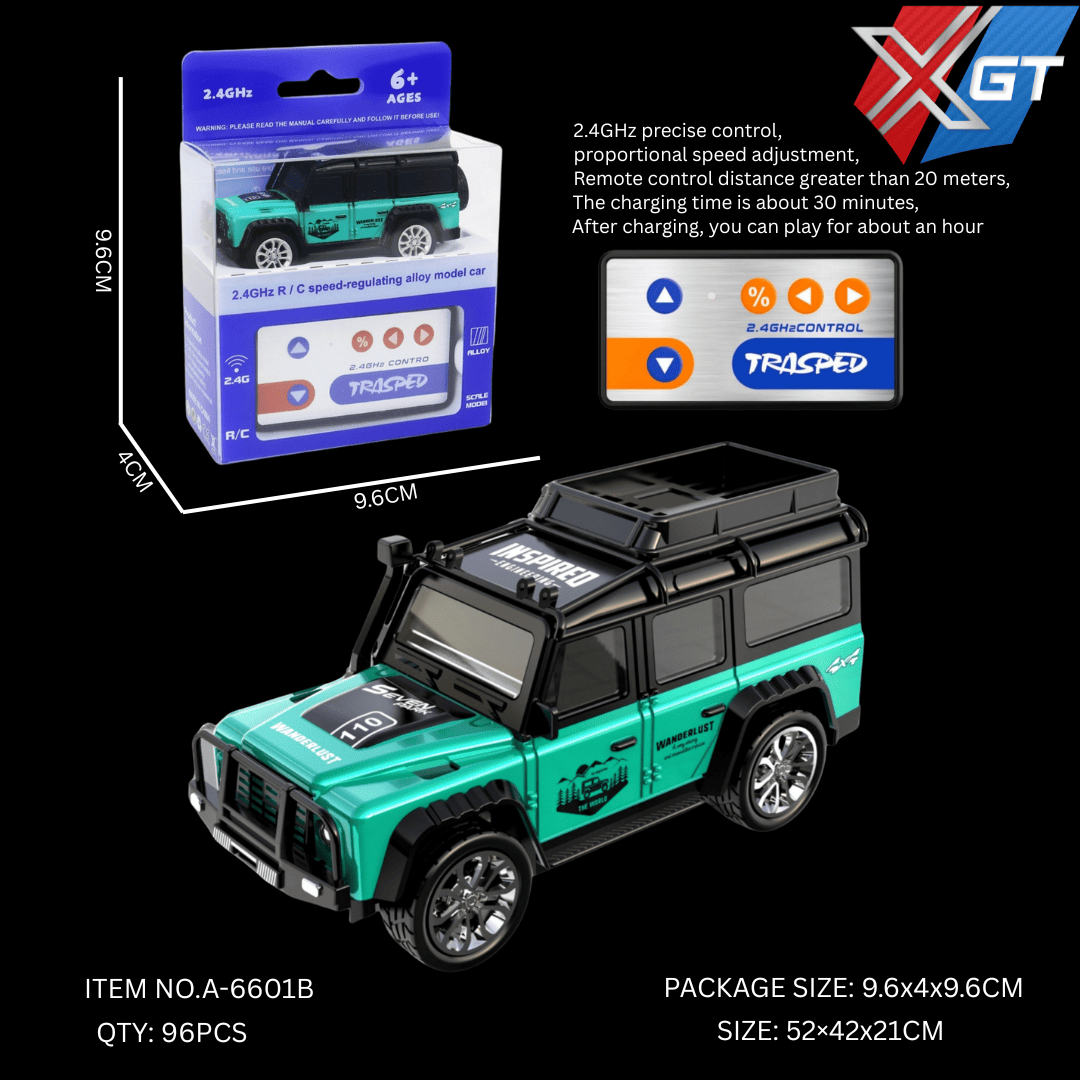 1:64 Scale 2.4G Portable Mini RC 4CH Metal Mini Alloy Die-cast Remote Control Rc Drift Car