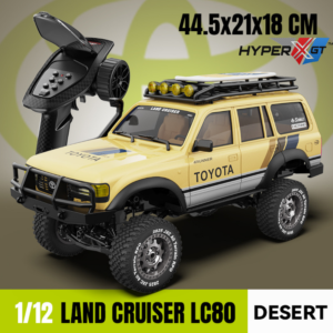 1:12 Scale 4Runner Land Cruiser LC80 Official Licensed Off Road RC Crawler Truck With 2.4G Proportional Remote Control Led Light