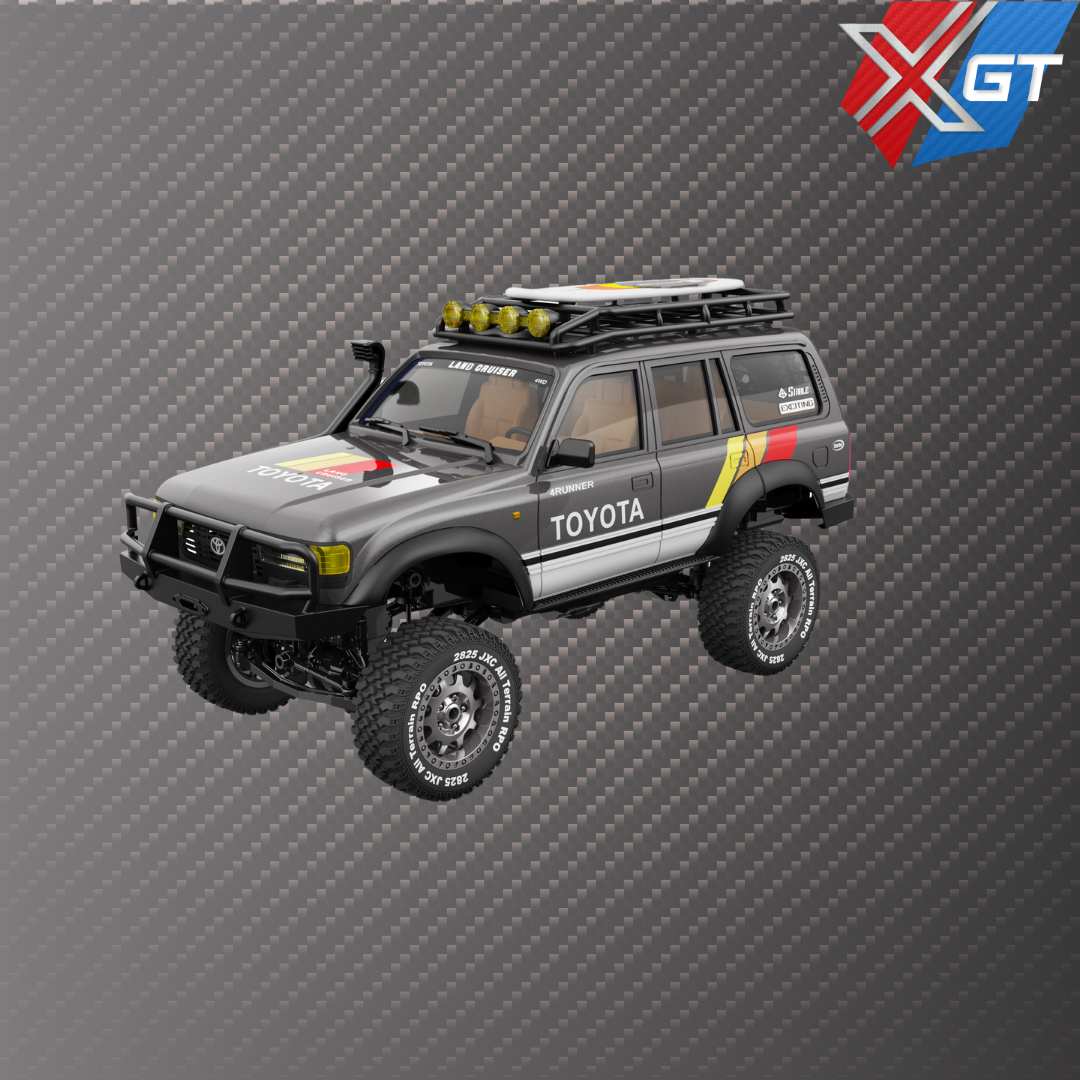 1/12 Scale 4Runner Land Cruiser LC80 Official Licensed Off Road RC Crawler Truck With 2.4G Proportional Remote Control Led Light