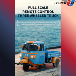 1:10 (3)Wheeled RC Cargo Tricycle Radio Control Vehicle Utility Truck Electric Realistic Model Delivery Car Hobby Grade