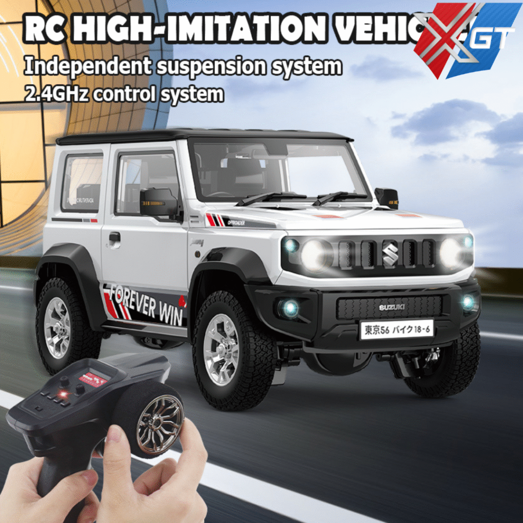 1/16 RC Off-Road Car 4WD Jimny 2.4G Electric Remote Control SUV Model with Light Rock Crawler Cars for Boys