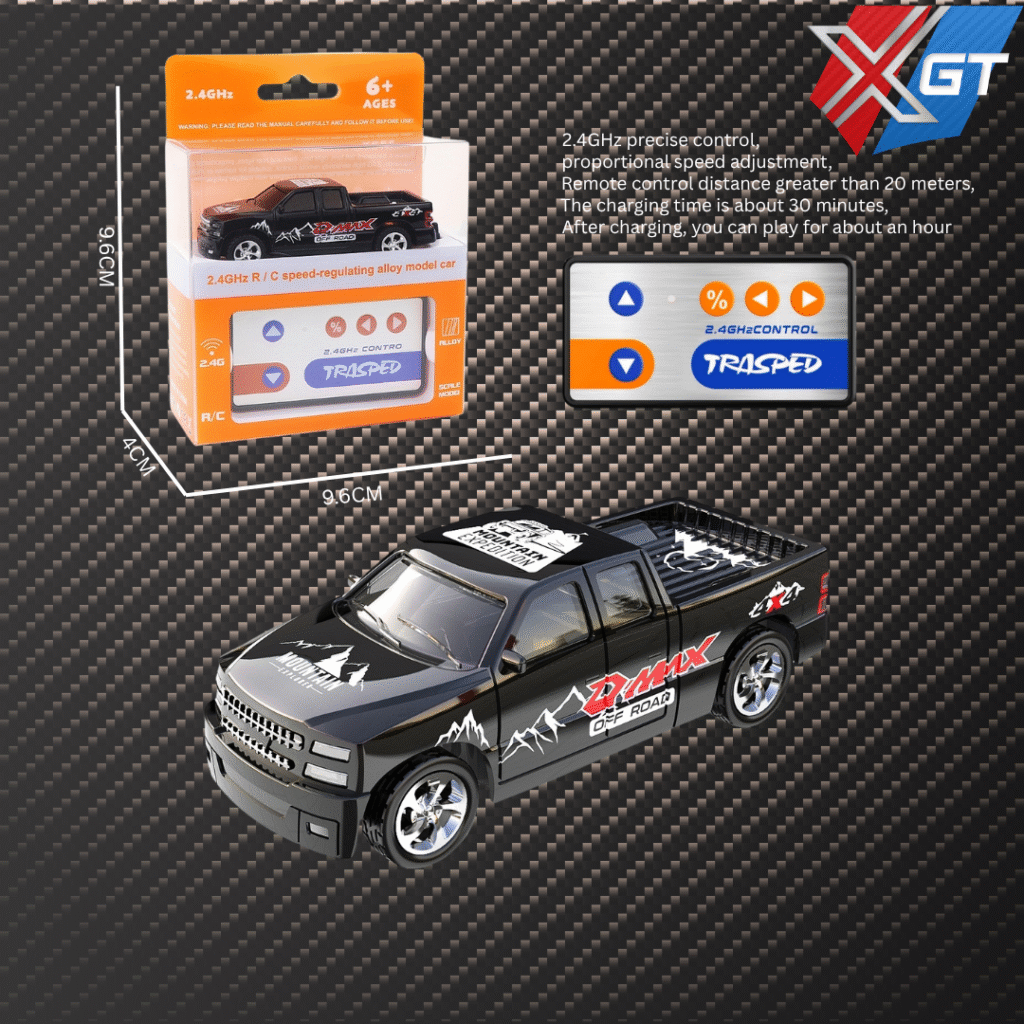 1:64 Scale 2.4G Portable Mini RC 4CH Metal Mini Alloy Die-cast Remote Control Rc Drift Car